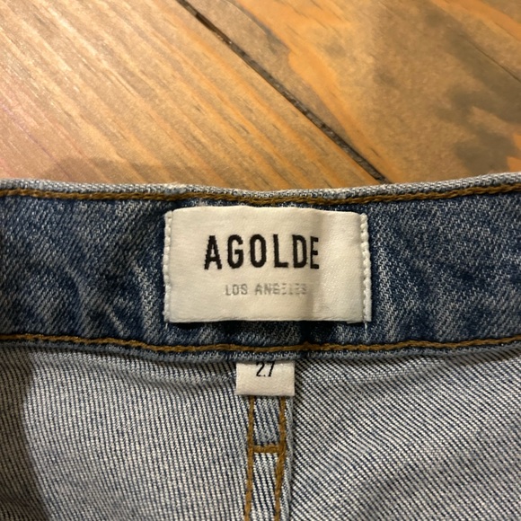 Agolde Blue Distressed Women Jeans - Picture 7 of 7
